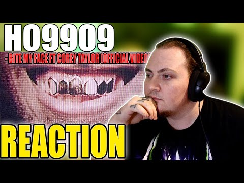 Ho99o9 (Horror) feat. Corey Taylor - BITE MY FACE - Prod. by Travis Barker [REACTION!!]