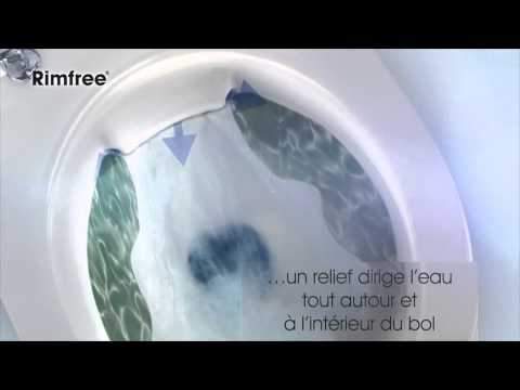 Cuvette pour wc suspendu - sans bride - Prima Rimfree GEBERIT