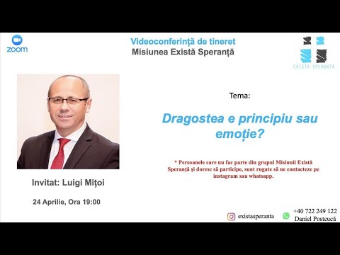 Luigi Mițoi- Dragostea e principiu sau emoție?