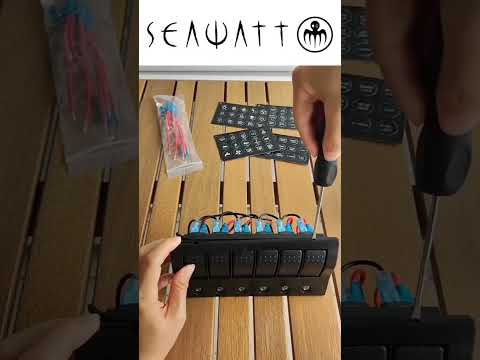 6-Gang LED Switch Panel | Dual-Color for Boats & Marine Applications | Baywatt