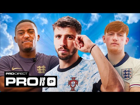 "WHAT IS HE DOING!?" 😂 PRO vs PRO:DIRECT ft. MAN CITY'S RÚBEN DIAS, ANGRY GINGE & YUNG FILLY 🇵🇹