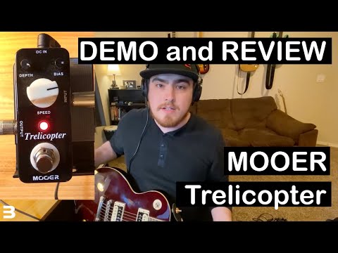 Mooer Trelicopter Demo and Review (Cheap Tremolo Pedal)