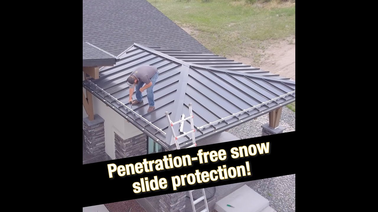 Prevent snow from falling off your metal roof! #shorts