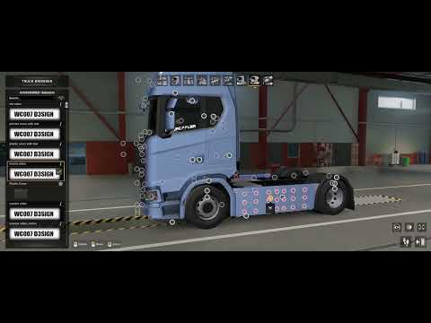 ETS2 Scania NG Zino Moens sideskirts with stickers
