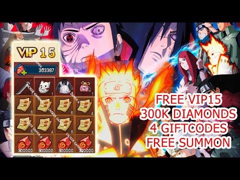 Naruto Online Gameplay - Free VIP15 & 4 Giftcodes & 300K Diamonds Android APK
