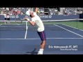 Djokovic Slice Serve Slow Motion 2012 US Open