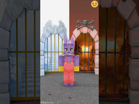 🤣FUNNYFACE😱Minecraft - Bunny Goes to Hell or Heaven?! #clickbait