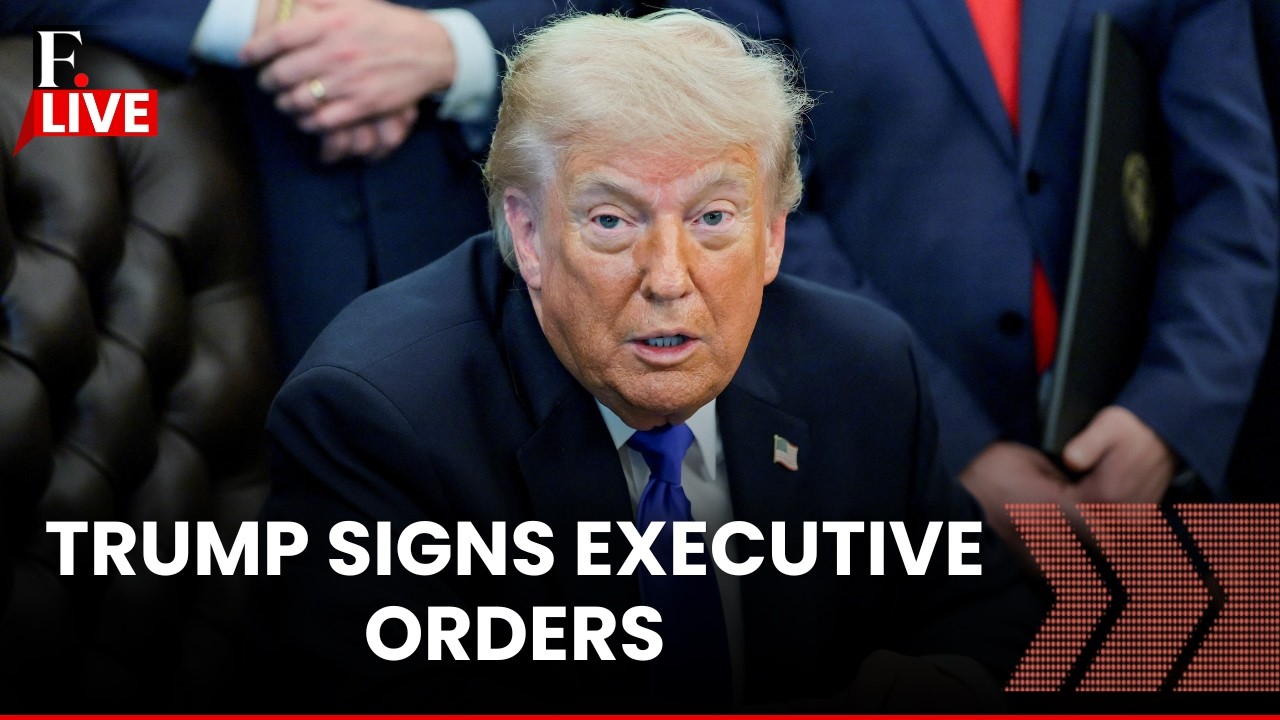 LIVE | US President Donald Trump Signs Executive Orders from the Oval Office