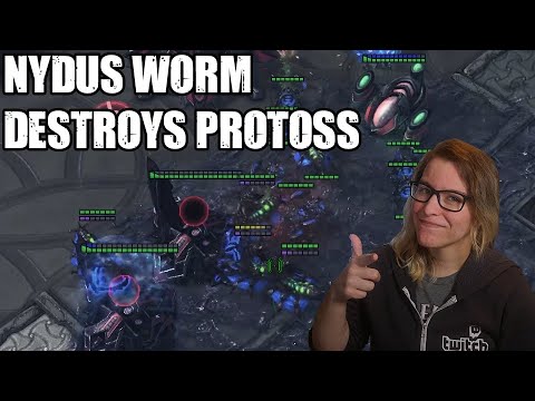 Nydus Worm DESTROYS Protoss