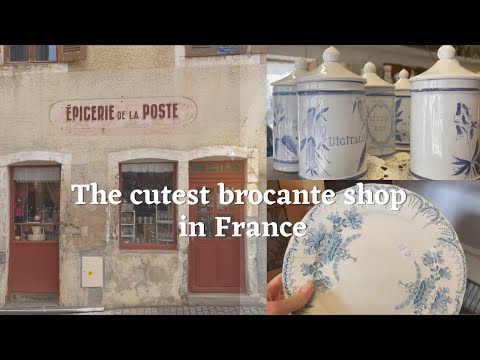 Brocante shop in the wine village Nolay