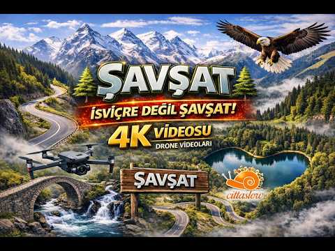 İsviçre Sandılar… Ama Burası ŞAVŞAT! 🌲 [4K Drone Video] ŞAVŞAT