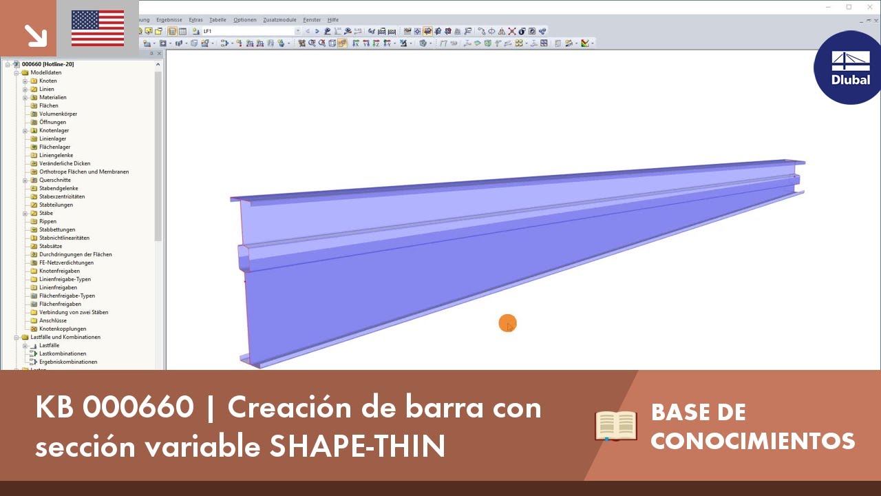 KB 000660 | Creación de barra con sección variable SHAPE-THIN