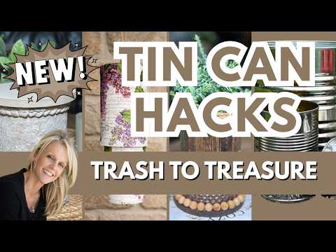 "NEW" Trash to Treasure Tin Can Upcycle - Beautiful Home Decor