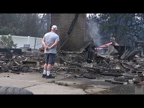 Video Thumbnail: Wildfires destroy hundreds of homes near Spokane, Washington
