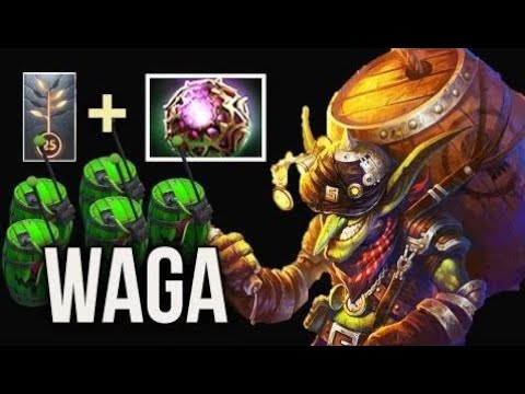 WTF BUILD DOTA2 6s Mine and Trap 7000 MMR Techies Spammer by Wagamama with Octarine Core 7.01 Dota