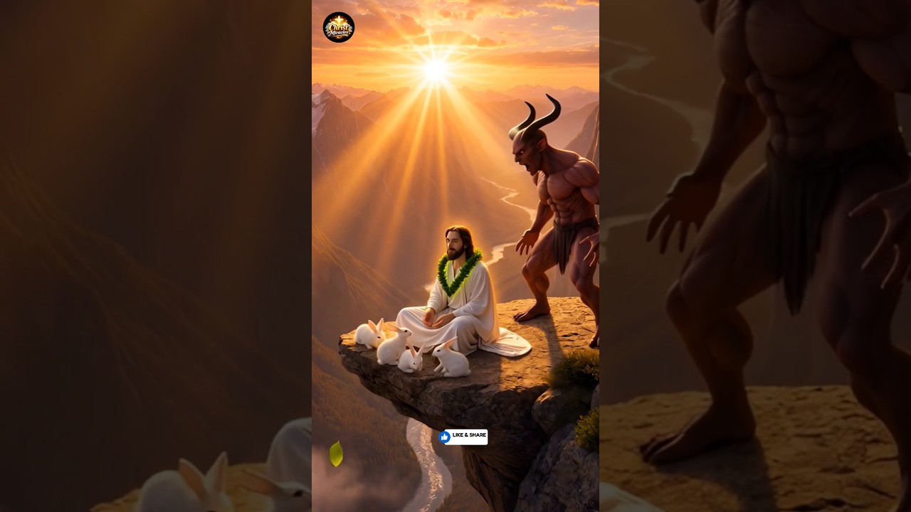 When Satan Attacked… Jesus Did THIS 😳🔥 #Jesus #God #Faith #Christian #Miracle #Satan