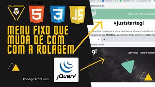 Criando Menu Deslizante com HTML, CSS e jQuery