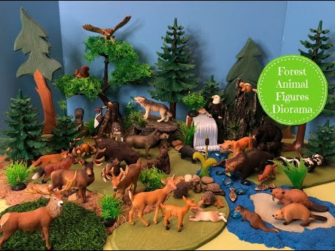 Forest Animal Figures Diorama - Learn Forest Animal Names