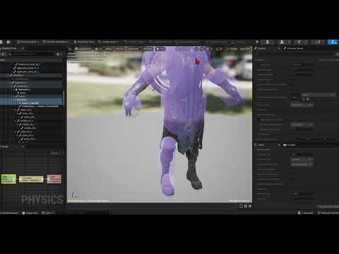 Physics Asset 069 Shift + Alt + I key = Simulate Selected