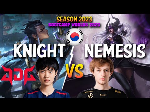 JDG Knight vs Nemesis - Knight YONE vs Nemesis SYNDRA - Patch 13.22 KR Ranked