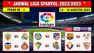Jadwal Liga Spanyol 2022/2023 Pekan Ke 1 ~ Barcelona VS Vallecano ~ Almeria VS Real Madrid