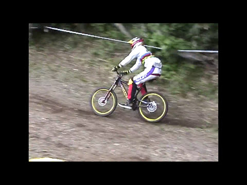 【MTB downhill】 2001年　WorldCup MTB DH ARAI ワールドレベルのトップライダーの走りはすご！　ニコの高速バニーホップあります！