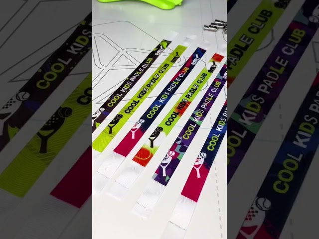 Vídeo relacionado con OUDQFCJ 30 piezas pulseras de tela personalizadas, pulseras de identificación para eventos y niños (Azul)