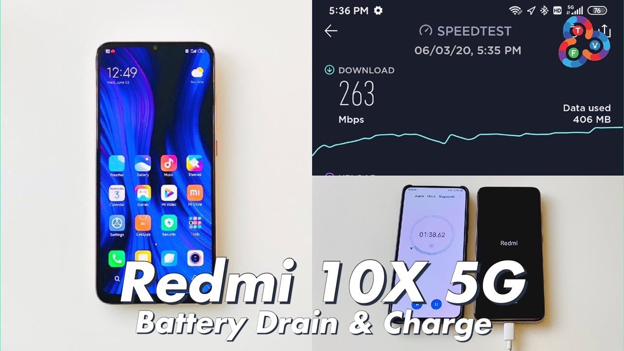 Redmi 10X 5G Day 2 - 5G Battery Drain & Fast Charge Test!