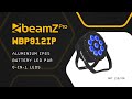 Video: beamZ Pro Wbp912Ip Foco Led 9 x 12W Rgbaw-Uv IP65 con Bateria