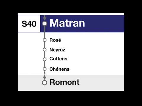 CFF annonces - S40 Fribourg/Freiburg-Romont
