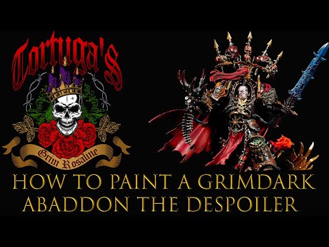 How to paint a Grimdark Abaddon The Despoiler, leader of the Black Legion!