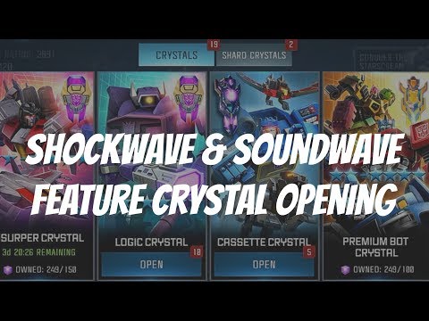 Shockwave and Soundwave Feature Crystal Opening - Transformers Forged to Fight