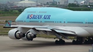 preview picture of video '[Charter for School Trip] Korean Air B747-400 HL7473 TAKE-OFF KOMATSU Airport 小松空港 2012.6.5'