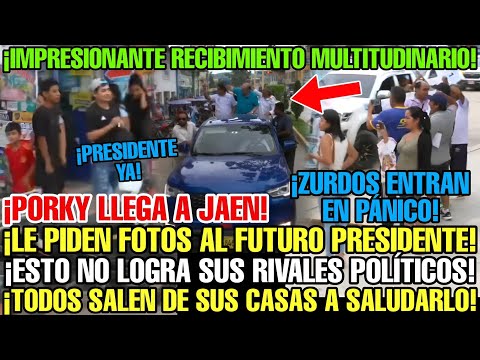 PORKY LLEGA A JAÉN Y ARRANCA DE INMEDIATO UNA MEGA CARAVANA CON TODO EL RESPALDO DE LA CIUDADANÍ