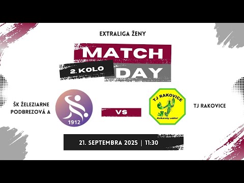 2.kolo, EXTRALIGA ženy ŠK Železiarne Podbrezová A - TJ Rakovice