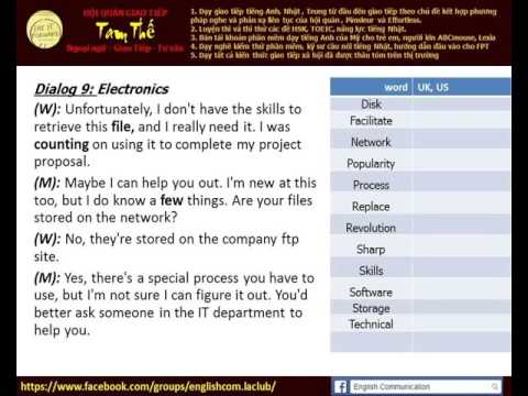 Lesson 9  Electronics   short conversation