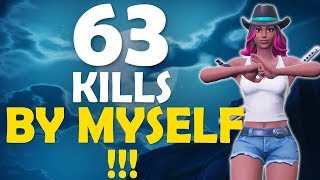 63 KILLS ALONE! | FLICK SHOTS ONLY | DAEQUAN HIGH KILL FUNNY GAME - (Fortnite Battle Royale)