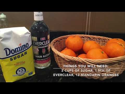 How to Make Mandarin Orangecello