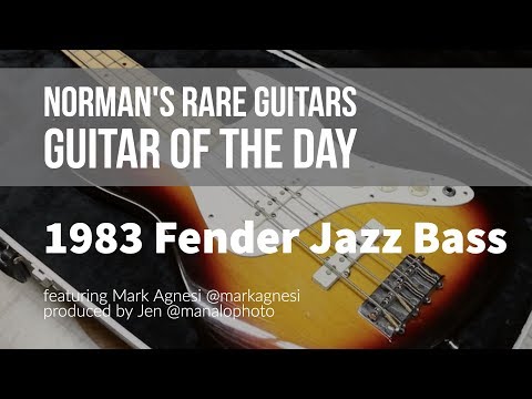 Norman's Rare Guitars - Guitar of the Day: 1983 Fender Jazz Bass
