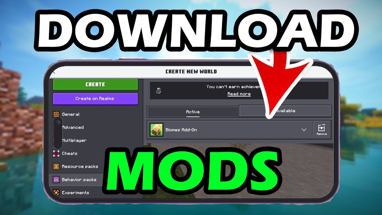 Minecraft PE Mods Installation Guide for iOS and Android