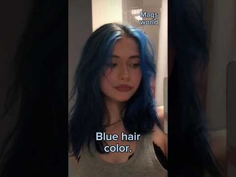 Blue hair dye ideas. #hair #dye #trendingshorts