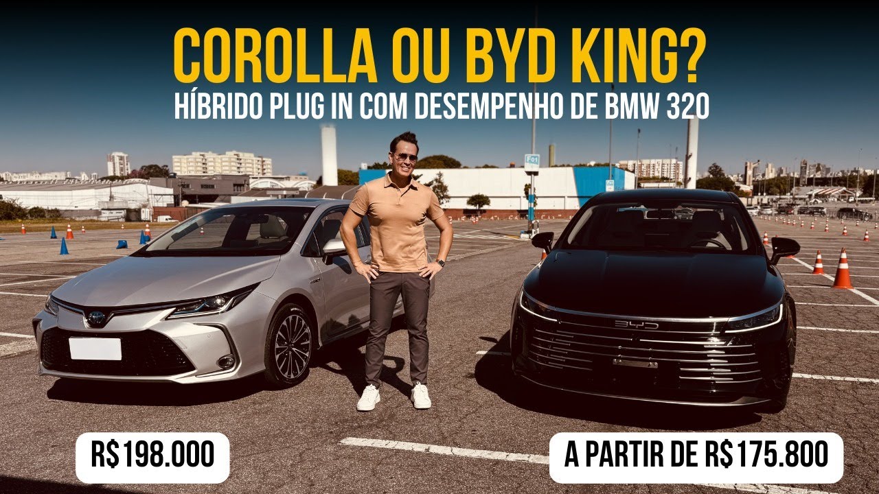Corolla ou BYD KING Híbrido Plug in com desempenho de BMW 320