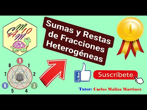 10.- Sumas y Restas de Fracciones Heterogéneas - SÚPER FÁCIL.. 🥇🏆😀👍👍.
