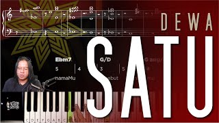 Download lagu SATU DEWA tutorial piano keyboard komplit mp3