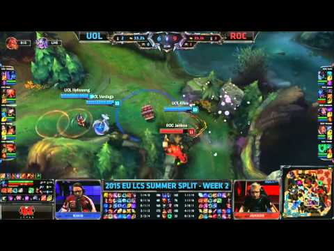 Roccat vs Unicorns of Love (ROC vs UOL) - W2D2 EU LCS Summer 2015 - League of Legends