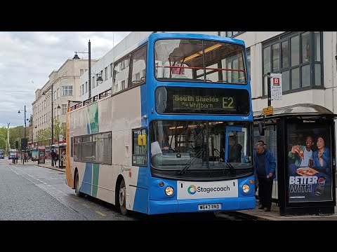 Stagecoach NE ALX400 Trident 17643 Leaves Fawcett Street Terminus