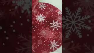 Christmas placemats set of 6, 4 or 2, round placemats washable, wipeable placemat, winter place mat