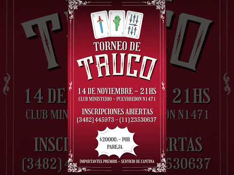 Viernes 14/11/25. 21 hs. Avellaneda, Prov. de Santa Fe. #locosxeltruco #truco #trucoargentino