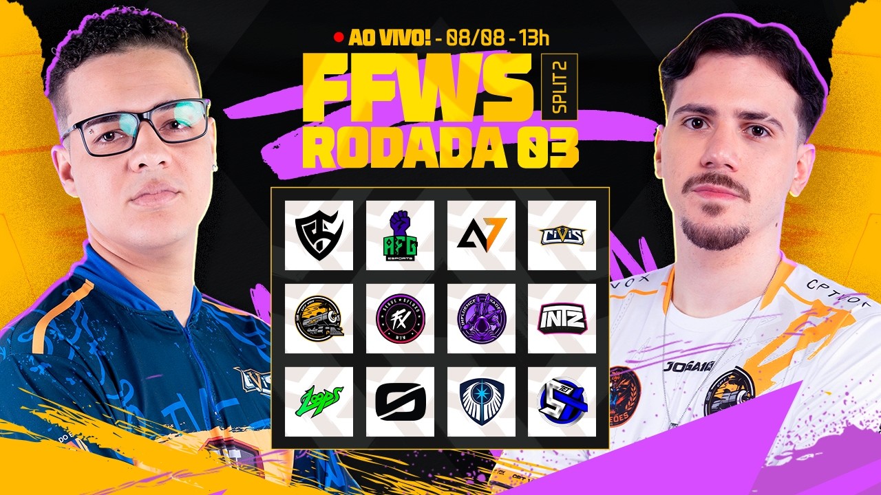 🔴 FREE FIRE AO VIVO: FFWS BRASIL SPLIT 2 | RODADA 3