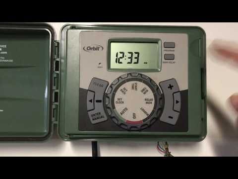 How to Program/Set Orbit Sprinkler Timer- Days, Duration, Time, etc orbit sprinkler 57896